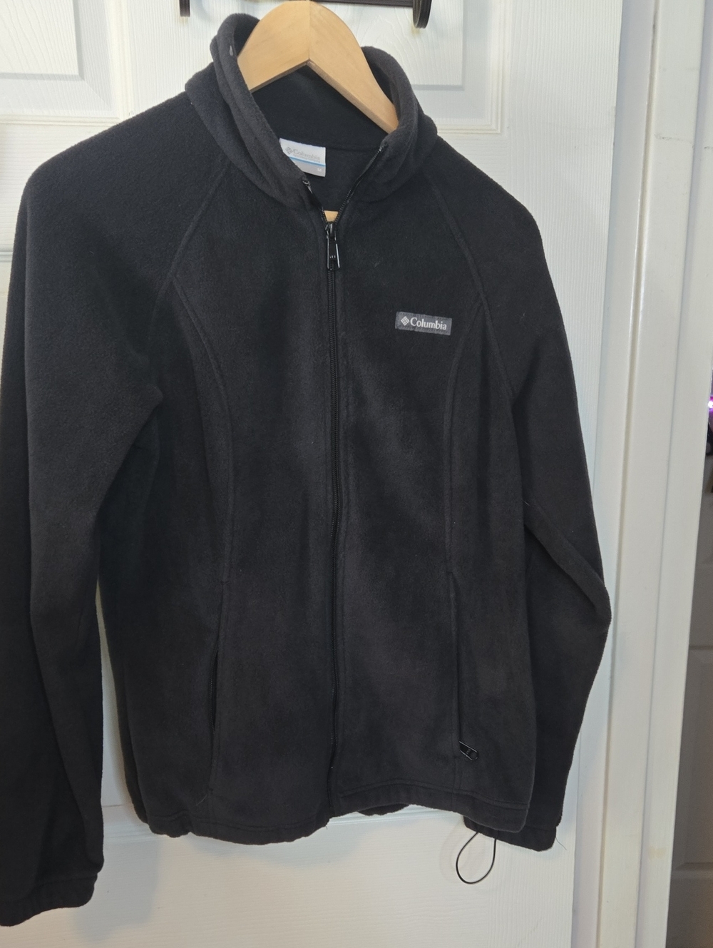 Columbia Black Fleece Zip-Up Jacket